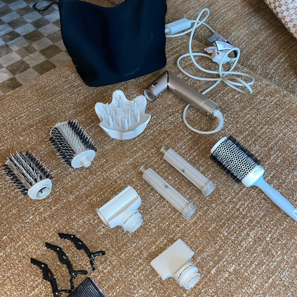 SharkFlex Hair Styling Set - Silver and White